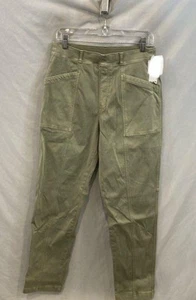 Spanx Twill Straight Pull-On Seamed Pants Stretch Taupe Size L Large - Picture 1 of 4
