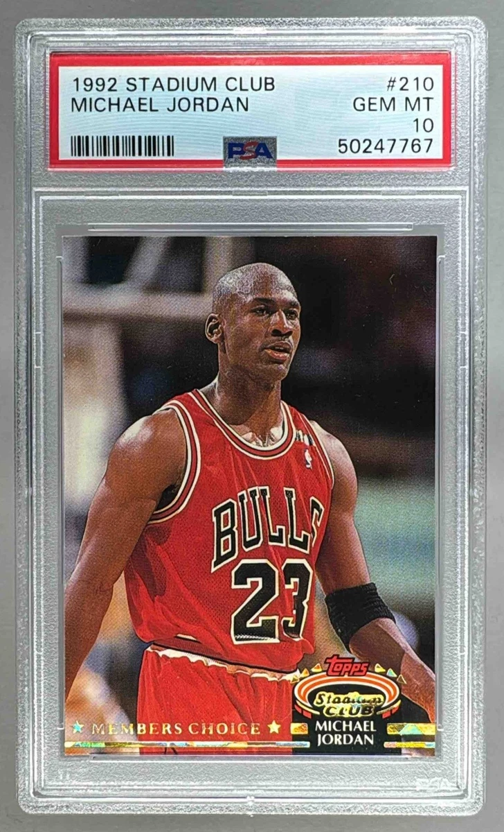Topps Michael Jordan 10 Graded Basketball Trading Cards