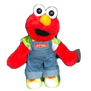 Talking Singing Elmo  Overalls Fisher Price Plush Toy  15”