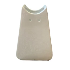 "Florero de cerámica plano blanco gato dama caja estatuilla rara novedad 8"" coleccionable" - Imagen 1 de 7