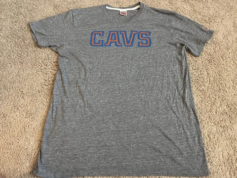 Cleveland Cavaliers CAVS Basketball NBA Homage Gray T-Shirt Short Sleeve XL Cover