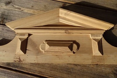 HISTORISMUS 116cm SCHRANKAUFSATZ BETTAUFSATZ TÜRAUFSATZ Supraporte abgelaugt - Bild 1 von 4