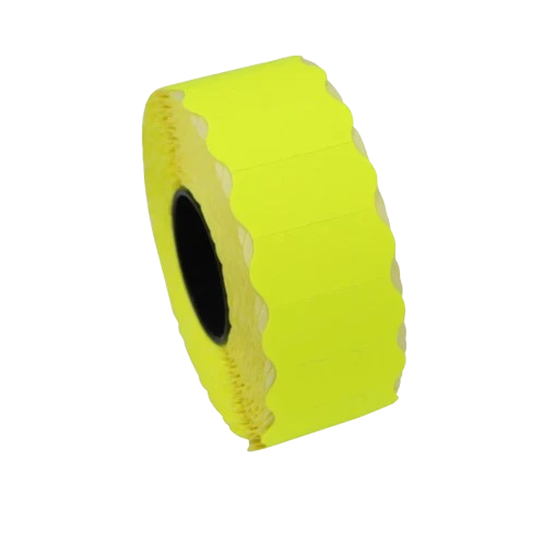 GATO Price Gun Labels CT4 26x12mm FL. Yellow Fits Klik K6/K8 10 Roll 15,000 Labels