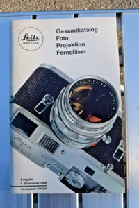 LEITZ Wetzler Sept 1966 Gesamtkatalog Catalog German Great Camera photos & Info - Picture 1 of 13
