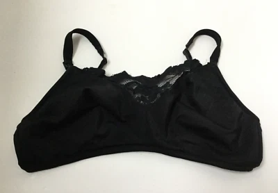 Sujetador de lactancia Lamaze talla 42D negro ligeramente acolchado inserto de encaje sin cables Foto 1 de 4