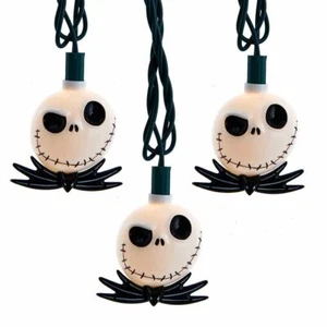 Jack Skellington String Lights NIghtmare before Christmas Light Set by Kurt S. A - Picture 1 of 4