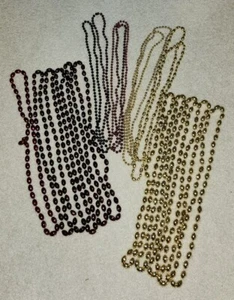 ASU Arizona State Sun Devils Maroon And Gold Football Bead Necklace Collection - Picture 1 of 4