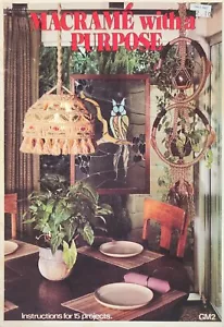 Macrame With A Purpose 15 Projects Patterns By GM2 b8 - Picture 1 of 3