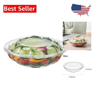 Stackable 150 Piece Clear Salad Bowls - Perfect for Food Storage & Display - Picture 1 of 11