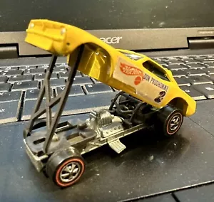 Vintage Hot Wheels Redline 1969 Yellow Snake Funny Car 1:64 Don Prudhomme - Picture 1 of 6
