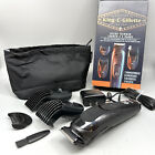 Gillette King C Beard Trimmer Set with 3 Interchangeable Combs & Brush - Black