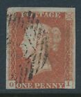 GB 1841 SG8 PENNY RED 1d USED LETTERS OI