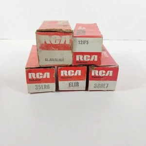 Lot of 5 Vintage Assorted RCA Electronic Tube Vacuum Tube NOT TESTED - Picture 1 of 6