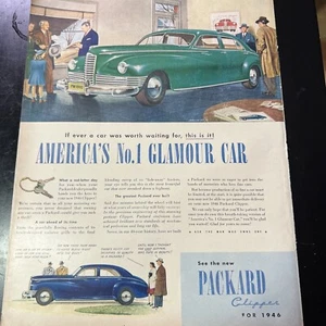 Original Vintage 1940's PACKARD CLIPPER Car Auto - 1946 Print AD - Picture 1 of 3
