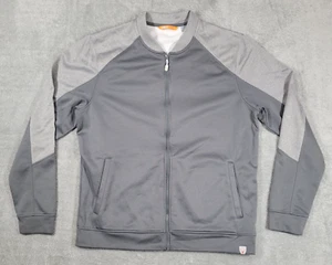 Cutter & Buck Jacket Men's Large Gray Full-Zip Performance Fleece - Picture 1 of 17