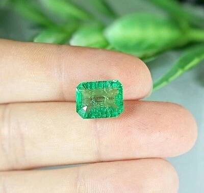 Colombia Emerald Green Octagon Shape with inclusions Gemstone For Jewelry Making - Image 1 of 3