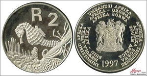 Africa Sur 2 Rand 1997 / Caballo de Mar / 33,63 gr. Plata - en capsula PROOF - Picture 1 of 1
