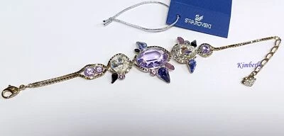 Pulsera Swarovski Rachel Flor Violeta y Jet Gradiente Cristal NUEVO 1128026 Foto 1 de 4