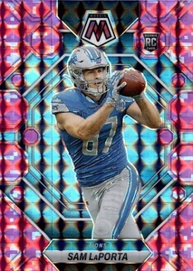 2023 Panini Mosaic - Rookies Sam LaPorta #360 Camo Pink Mosaic Prizm (RC)  - Picture 1 of 2