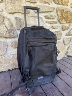 Vintage Patagonia Freightliner Rolling Luggage Suitcase Duffle Bag Black - Image 1 of 4