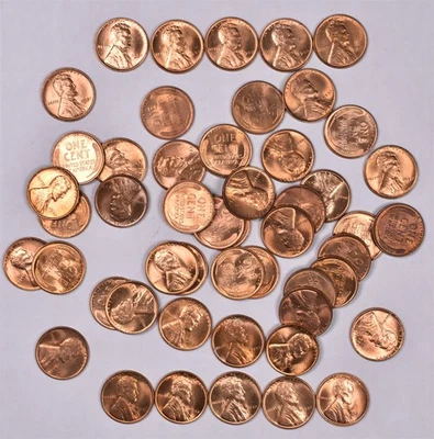 1937 Lincoln Wheat Penny Cent - BU Roll  - Image 1 of 2
