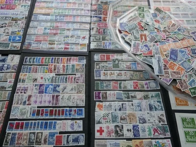 (lot-vrac296) 1500 Timbres de SUEDE à TRIER (photos dans le texte) - Photo 1/4