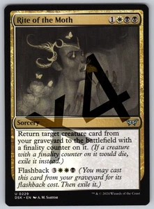 x4 Rite of the Moth U Duskmourn: House of Horror 229 NM Sorcery Normal - Picture 1 of 2