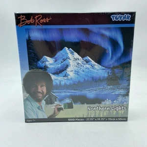 Bob Ross Northern Lights Aurora Borealis Puzzle 1000 Piece Jigsaw Puzzle 2020 - Picture 1 of 4