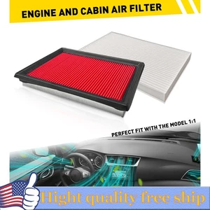 Engine Air Filter & Cabin Air Filter for NISSAN Sentra 13-2019 Juke 2011-2017 S - Picture 1 of 11