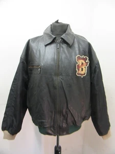 VINTAGE DAKOTA BASEBALL TEAM LEATHER JACKET SIZE XXL FEDERAL LEAGUE USA - Picture 1 of 19