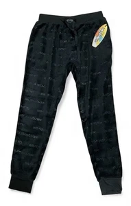 Quiksilver Unisex Drawstring Lounge Jogger Pants Black AOP Size S NWT - Picture 1 of 5