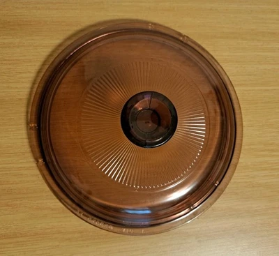 Pyrex Corning Visions Cranberry V1C A 6" Replacement Lid For Saucepan - Image 1 of 4