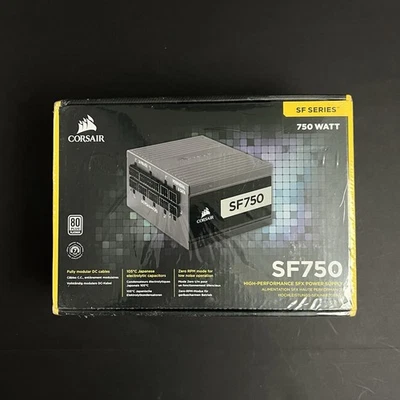 Fuente de alimentación Corsair SF750 SFX 750W 80 Plus Platinum nueva con etiquetas Foto 1 de 4