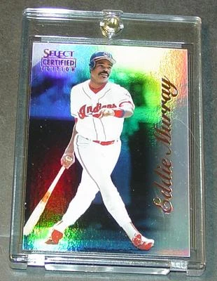 1996 SELECT CERTIFIED MIRROR BLUE EDDIE MURRAY /45 READ DAMAGED - Image 1 of 4