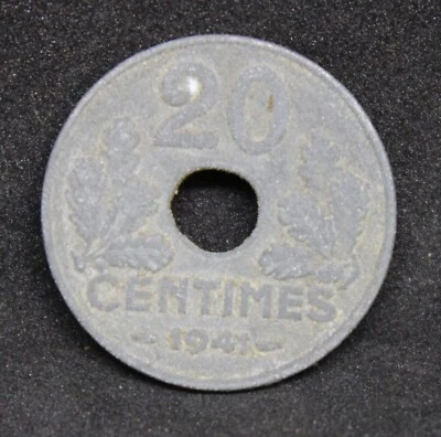1941 France 20 Centimes - Image 1 of 2