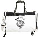 Plein Sport White Black Tiger Print Large Travel Gym Duffle Backpack Bag BNWT