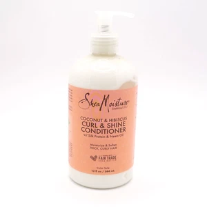 SheaMoisture Curl and Shine Conditioner For Curly Hair (Coconut & Hibiscus) 13oz - Picture 1 of 8