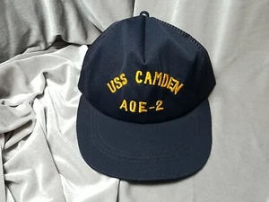 USS CAMDEN AOE 2 TRUCKER HAT Ball Cap Hat  - Picture 1 of 6