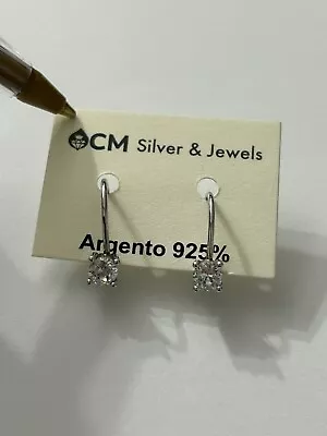 Orecchini MONACHELLA PENDENTI PUNTO LUCE  , in Argento 925  SPEDIZIONE GRATUITA - Immagine 1 di 3