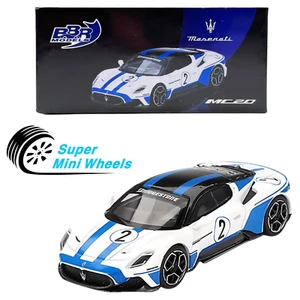 BBR Models 1:64 Maserati MC20 #2 Maserati Performance Experience - White/Blue - Picture 1 of 2