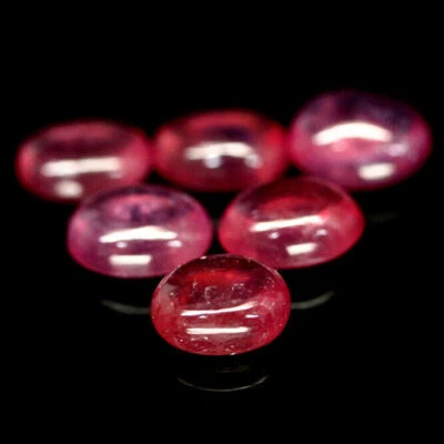 Shola Genuine 12.67 Ct Natural Pink Ruby 6 Pieces from Madagascar - Image 1 of 3