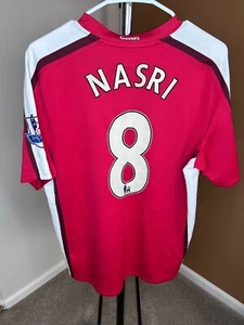 Arsenal NASRI 2008/2010 Home Large Nike Soccer Jersey Red 287535-614 - Picture 1 of 9