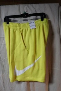 Nike Standard Fit At Knee Length Shorts (BV2721 765) Bright Yellow Sz S or XL - Picture 1 of 2