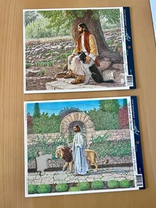 Lot 2 Christopher Creek Art Religious 11.5"x14.5" Frame Tray Jigsaw Puzzles READ - Picture 1 of 3