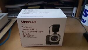 mcoplus Pro Series Universal 4 in 1 LED Macro Ring Light and Flash