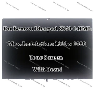 14.0" Lenovo Yoga S540-14IWL FHD LCD Affichage Tactile Écran Panneau Assemblage - Imagen 1 de 11