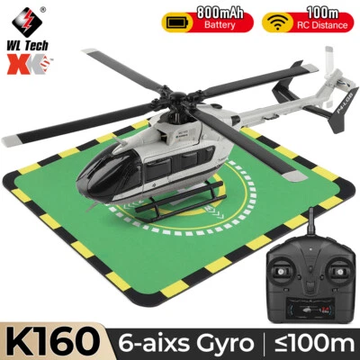 New WLToys K160 RC Helicopter Brushless Motor Airplane 2.4GHz 4CH 6-axis Gyro - Image 1 of 4