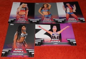 WWE  WOMEN'S DIVISION 2018 - ROYAL RUMBLE  INSERT CARDS - LOT 0F 5 - Picture 1 of 1