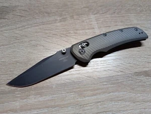 Hogue Deka Black Magnacut Blade with AWT Cast Iron Anodized Scales - Picture 1 of 11