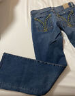 womens chip & pepper flare denim jeans gilhart size 26